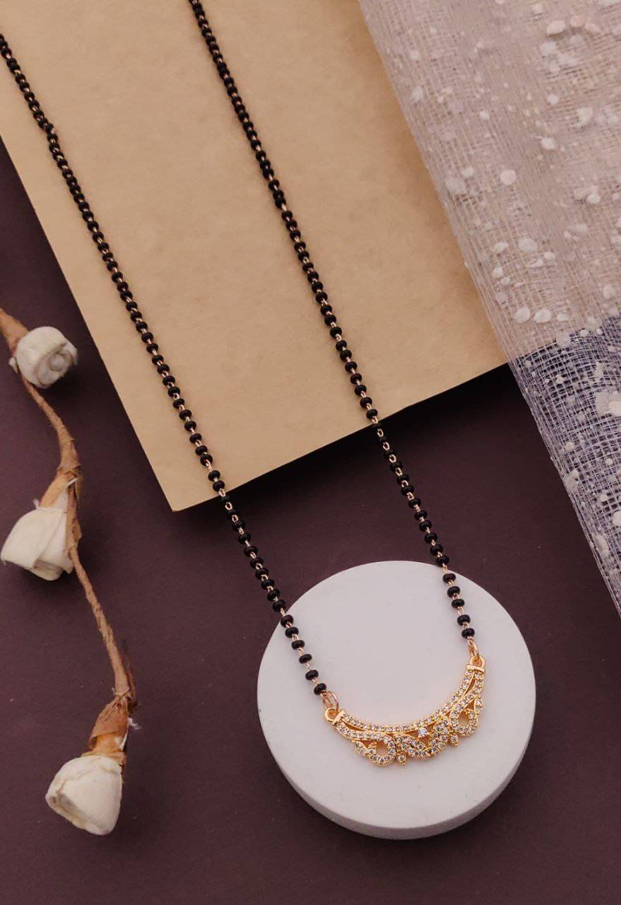 Shivay Fashion Rose Gold Mangalsutra ( Pack of 1 ) Shivay Fashion Rose Gold Mangalsutra ( Pack of 1 )