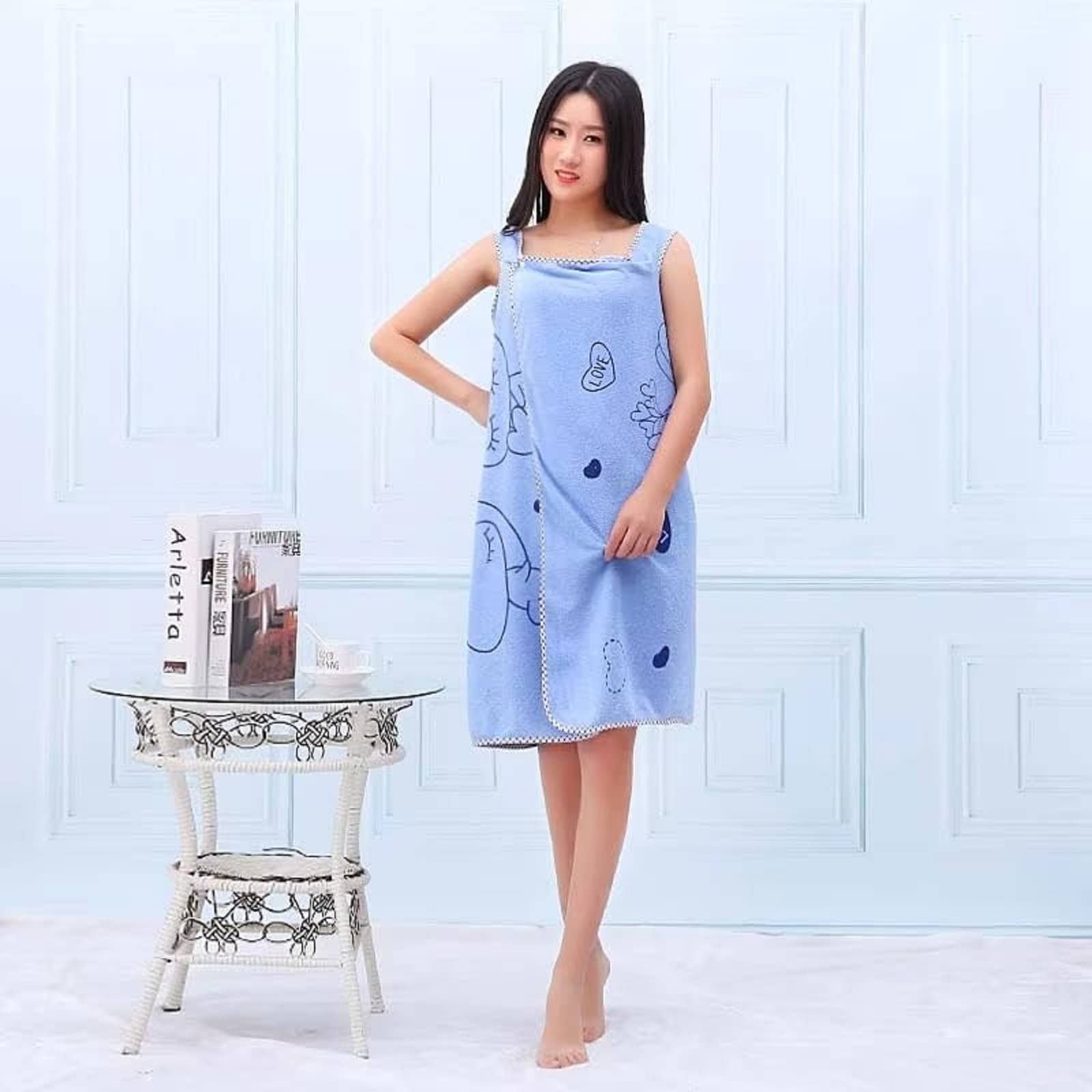     			Shopeleven Blue Free Size Bathrobe ( Pack of 1 )