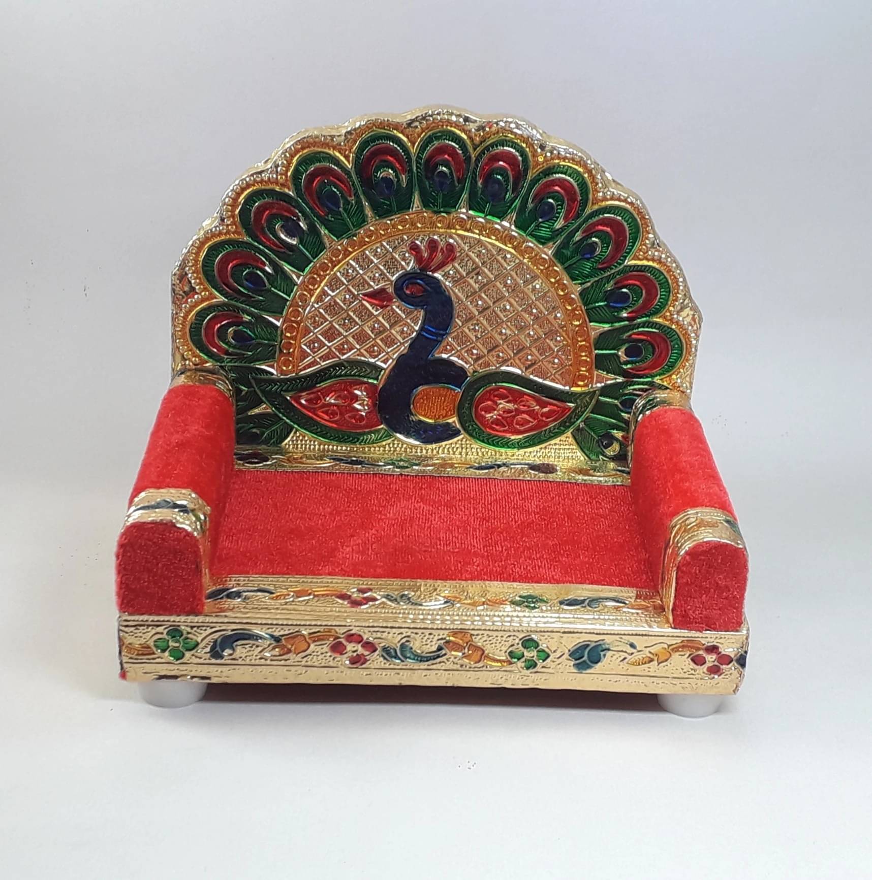     			SwamiMart Multicolour Wood Floor Mandir