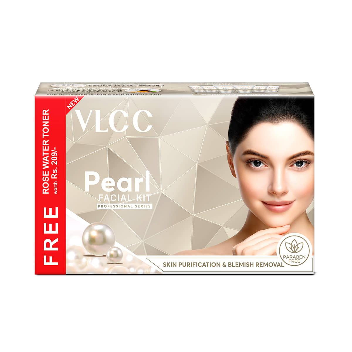 VLCC Pearl Facial Kit 3 Times Use Facial Kit For All Skin Type Pearl 400g ( Pack of 1 )