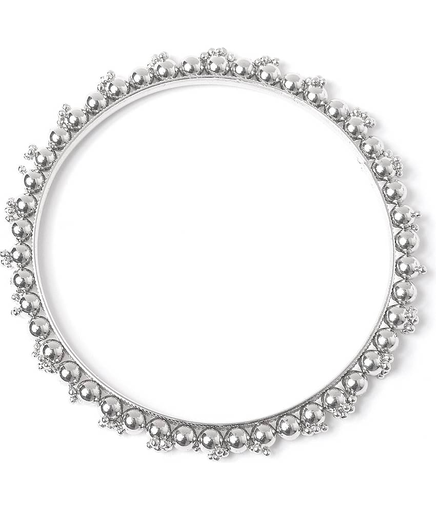 YouBella Antique Look Jewellery Silver Plated Traditional Bracelet Bangles set for women (2.8)