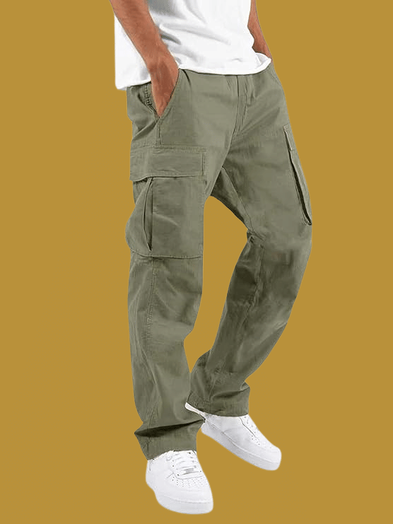ikigai Regular Flat Men's Cargos - Mint Green ( Pack of 1 ) - Trousers | Buy online on ZillyBuy