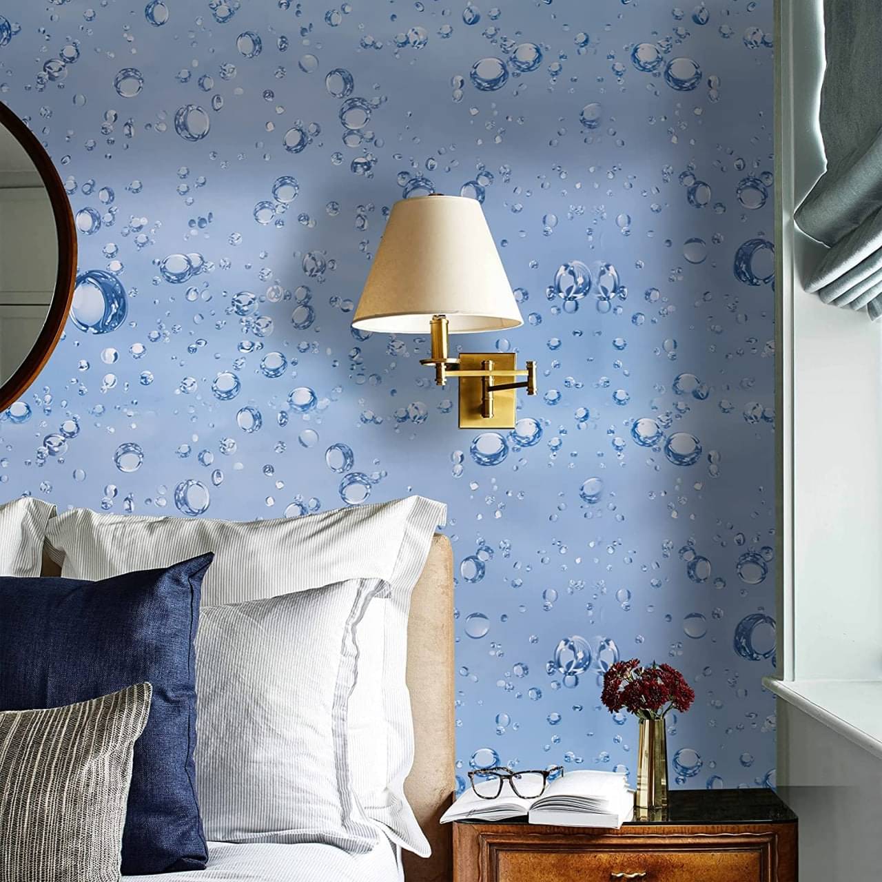 living room blue wallpaper living room blue wallpaper