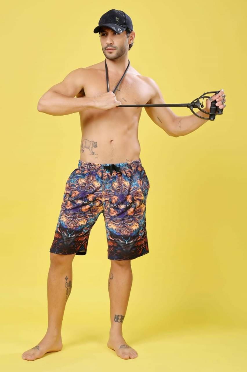 yellow tree Multicolor Polyester Men's Shorts ( Pack of 1 ) yellow tree Multicolor Polyester Men's Shorts ( Pack of 1 )