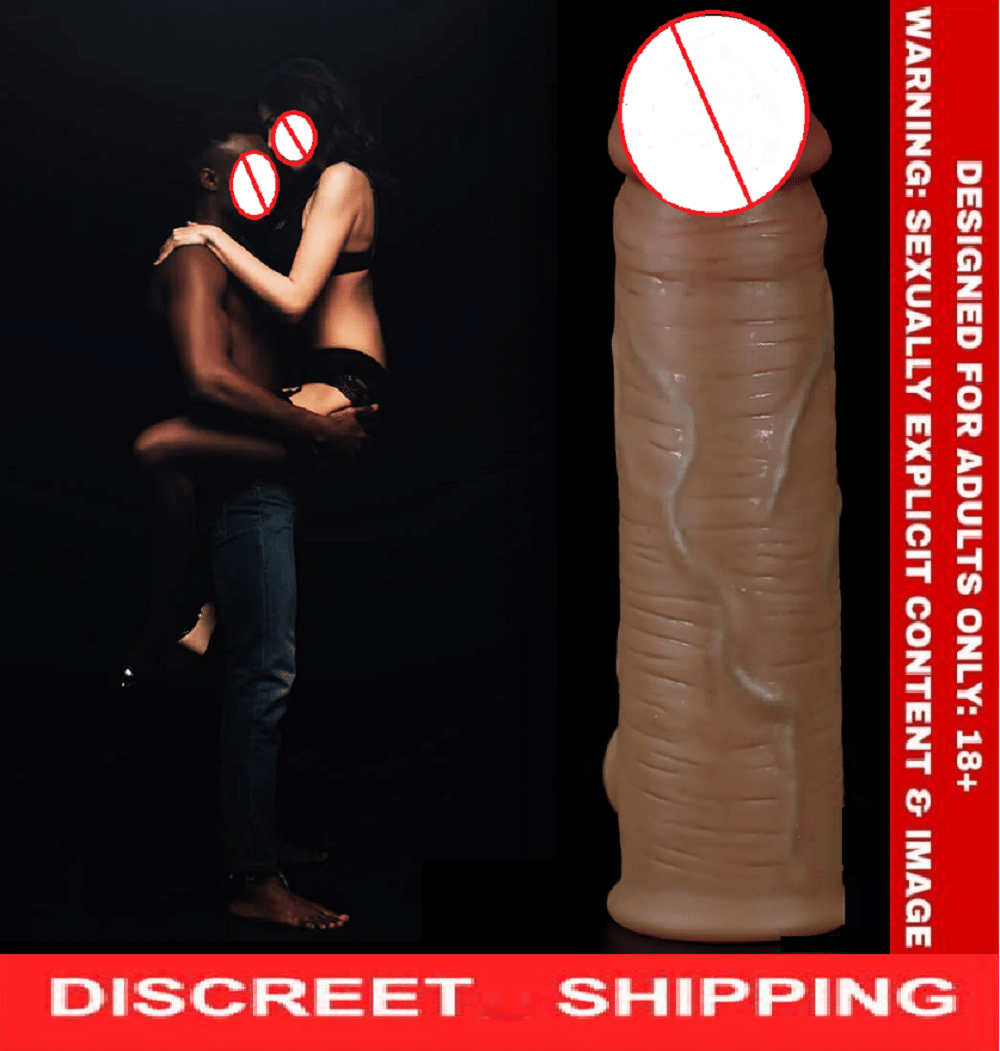 9 inch Double Hole Jumbo Penis Sleeve With 2 Inch Length