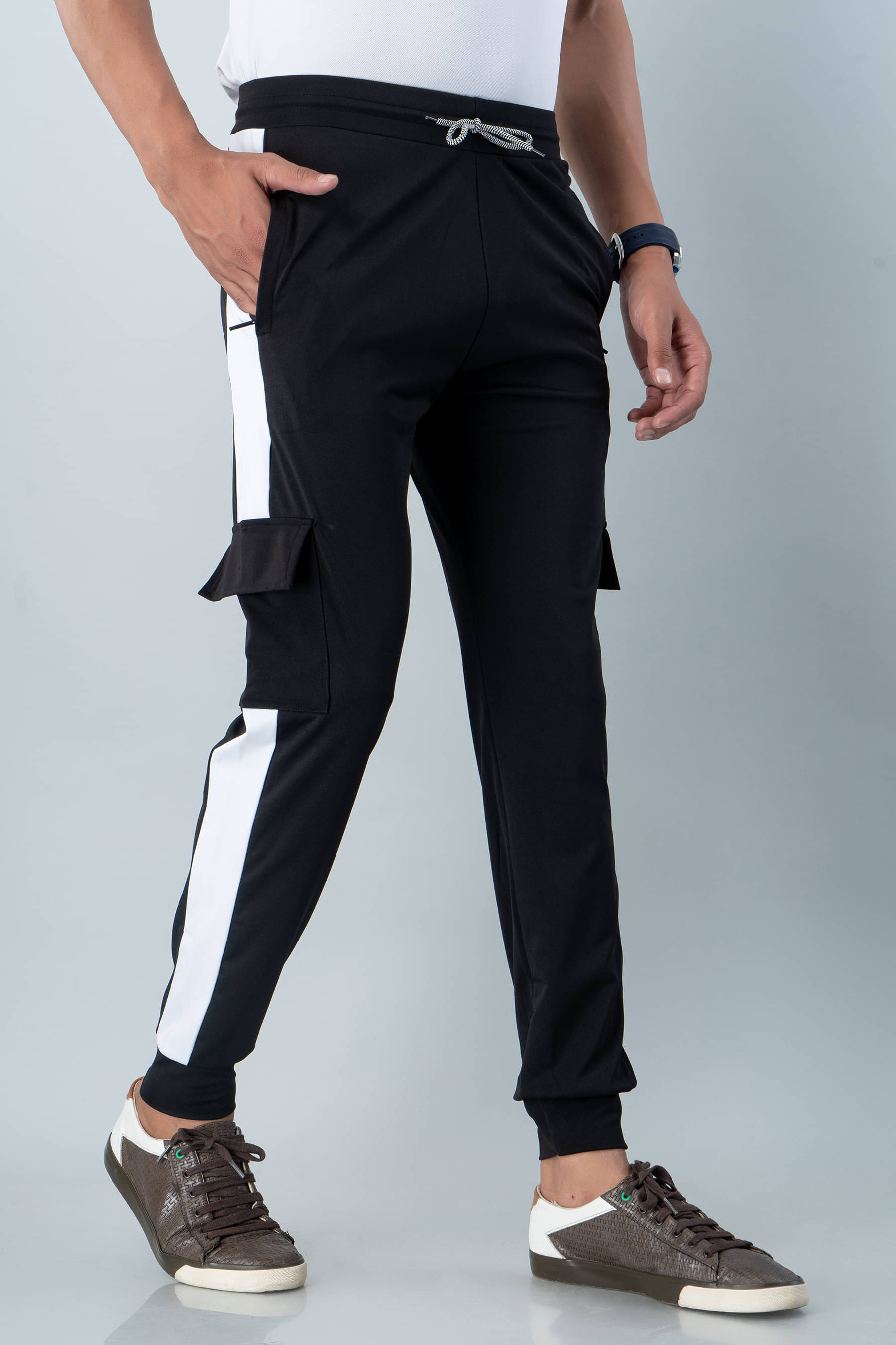 9lkha Black Lycra Men's Joggers ( Pack of 1 )     			9lkha Black Lycra Men's Joggers ( Pack of 1 )