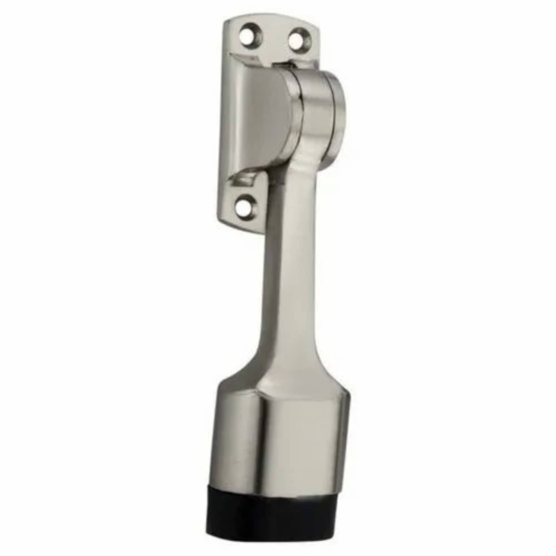 ADISON door stopper pack of 2 stainles steel heavy duty door stopper with best stopping rubberised grip  silver colour