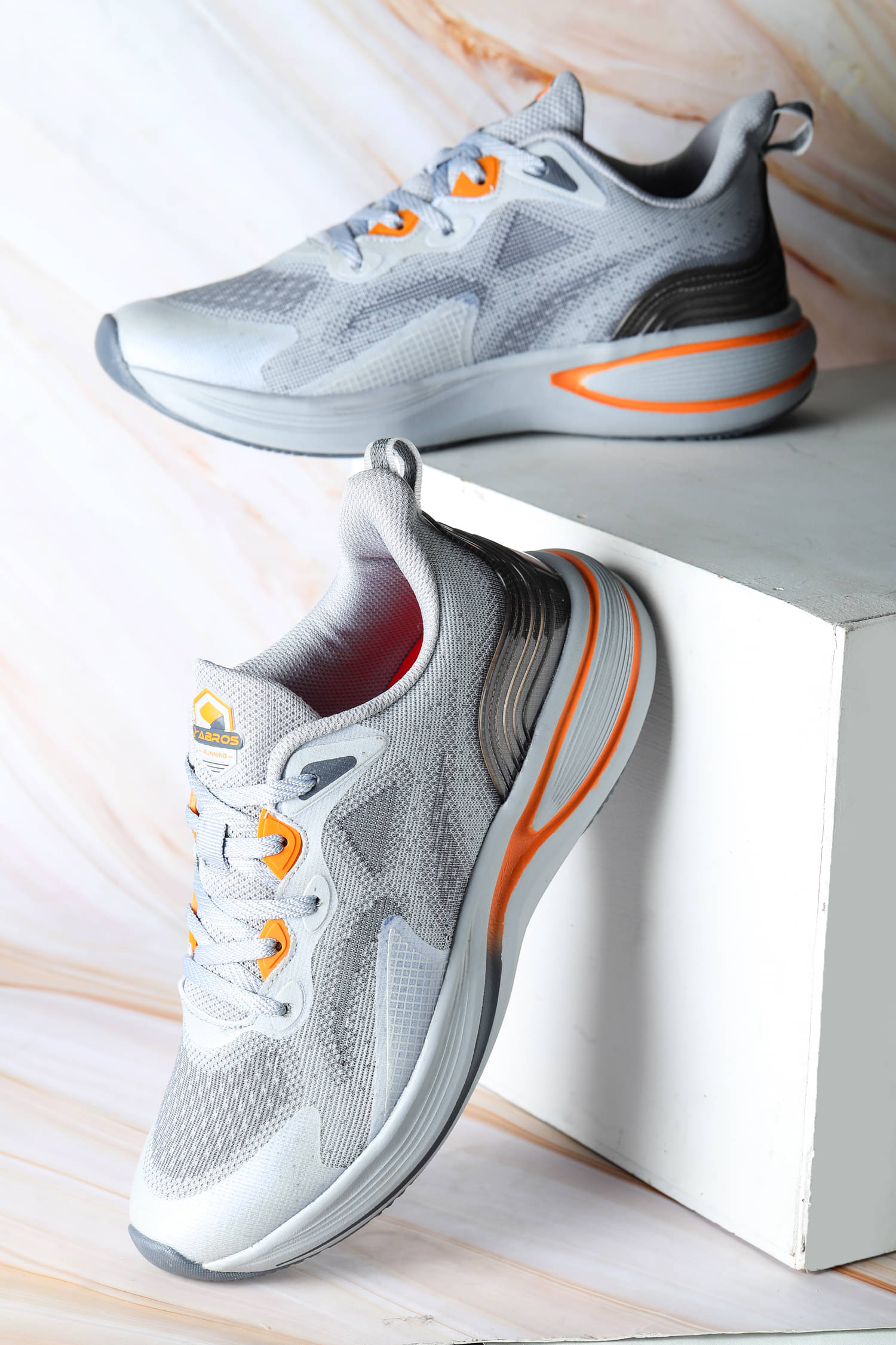     			Abros ALASTOR-PRO Light Grey Men's Sports Running Shoes