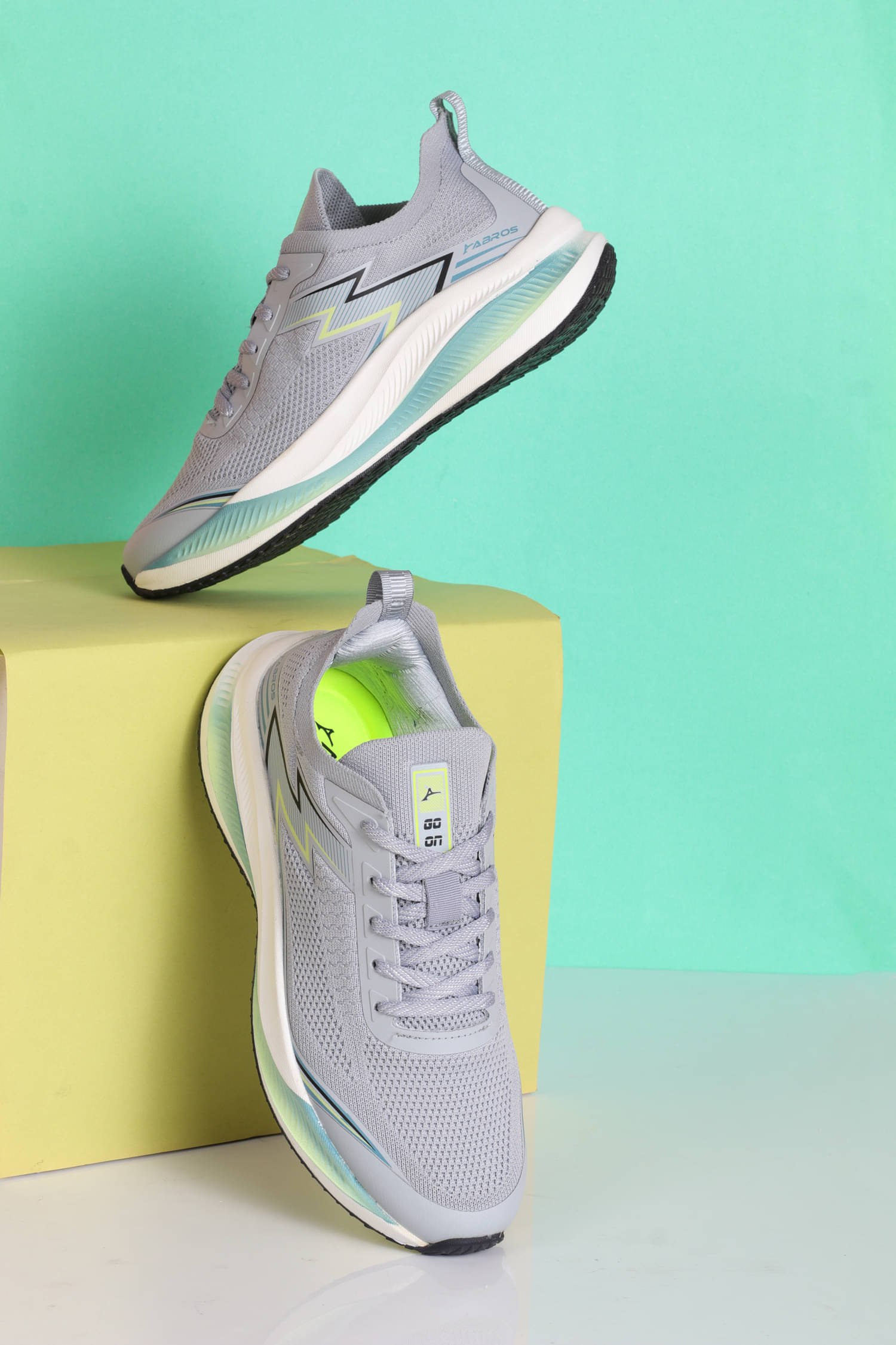 Abros TRIKK Light Grey Men's Sports Running Shoes     			Abros TRIKK Light Grey Men's Sports Running Shoes