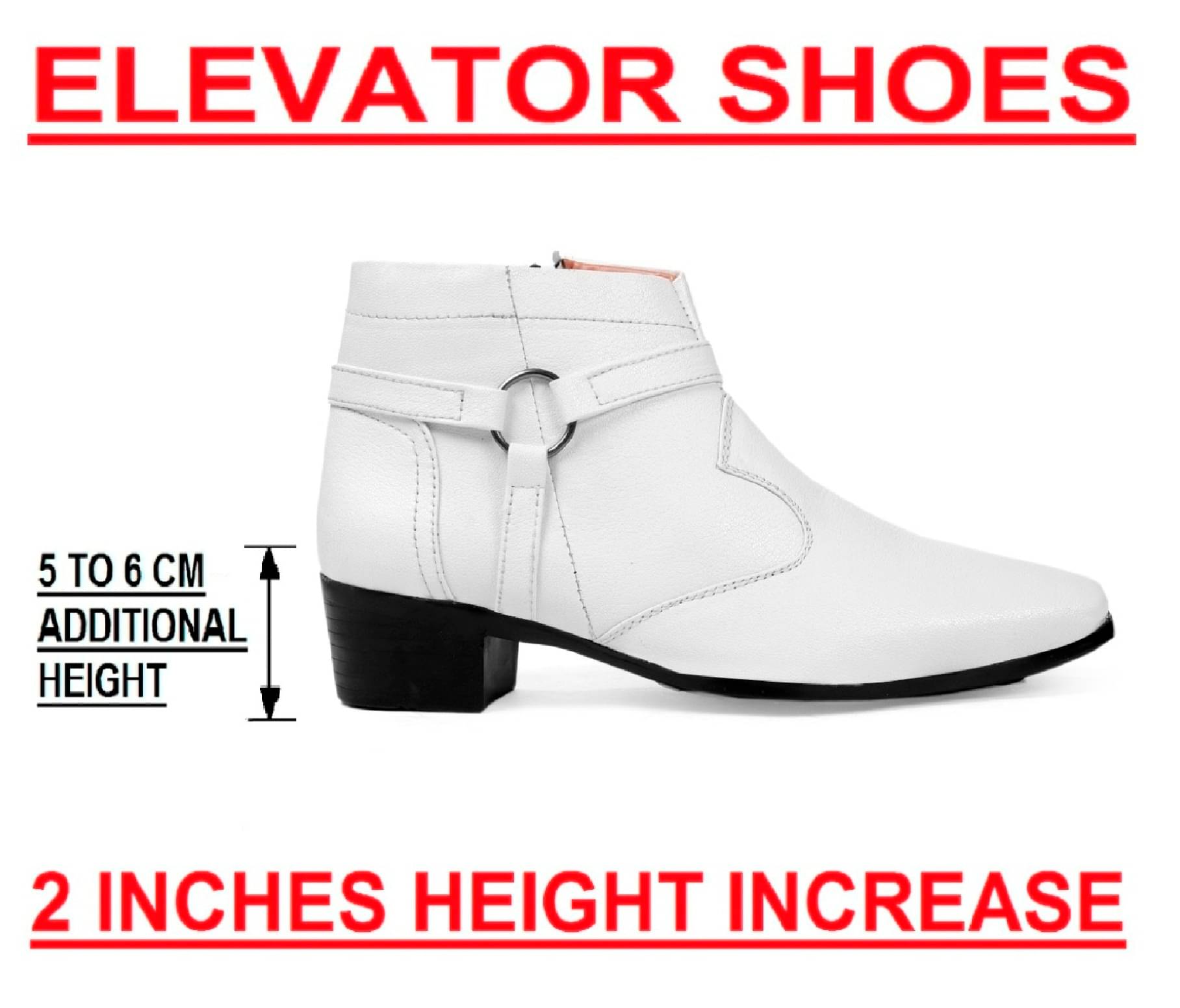     			BXXY White Men's Formal Boots