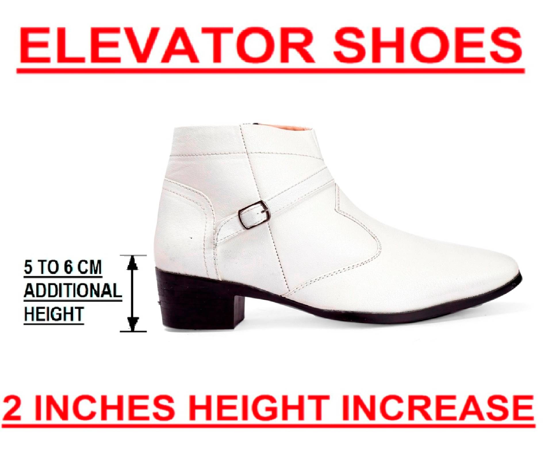     			BXXY White Men's Formal Boots