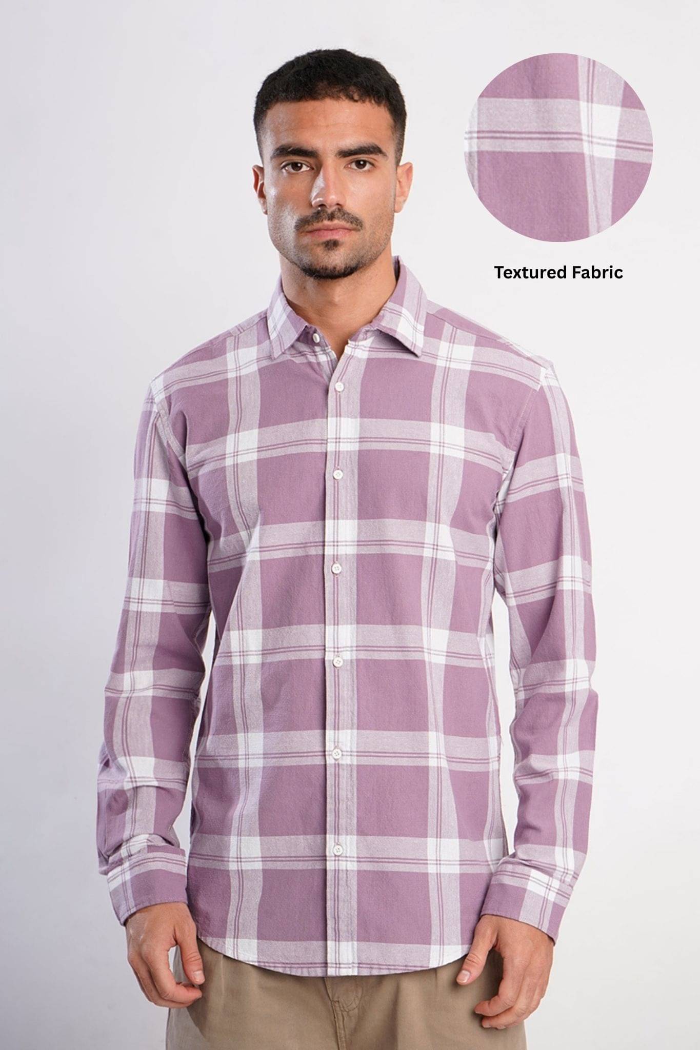 Bene Kleed 100% Cotton Slim Fit Checks Full Sleeves Men's Casual Shirt - Pink ( Pack of 1 ) Bene Kleed 100% Cotton Slim Fit Checks Full Sleeves Men's Casual Shirt - Pink ( Pack of 1 )