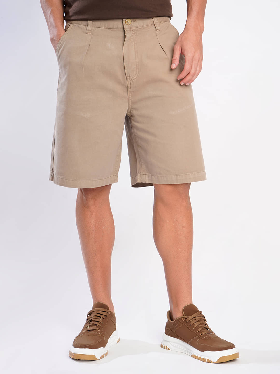 Bene Kleed Brown Cotton Men's Shorts ( Pack of 1 ) - Shorts | Buy online on ZillyBuy