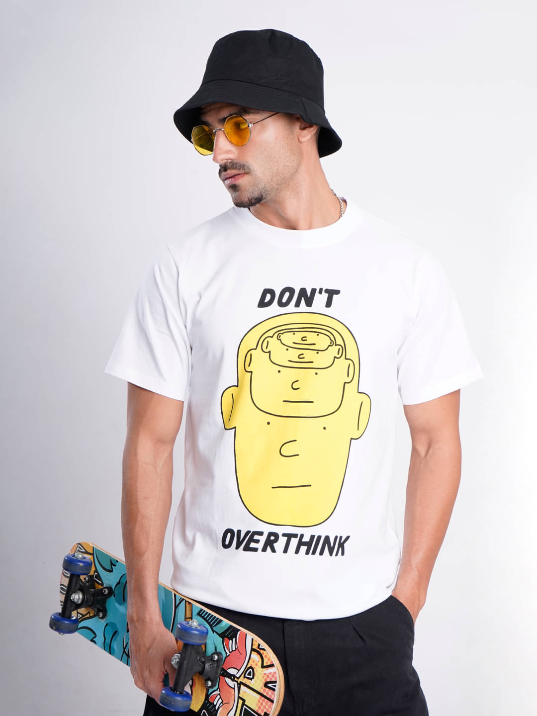 Bene Kleed Men 100% Cotton Regular Fit Printed T-Shirt ( White ) Bene Kleed Men 100% Cotton Regular Fit Printed T-Shirt ( White )