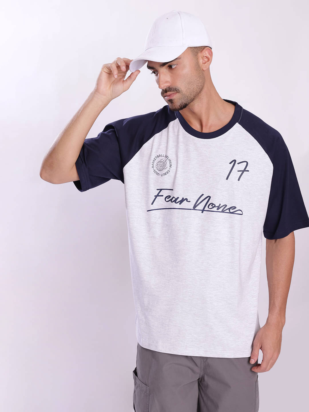 Bene Kleed Men 100% Cotton Oversized Fit Printed T-Shirt ( Grey Melange ) Bene Kleed Men 100% Cotton Oversized Fit Printed T-Shirt ( Grey Melange )