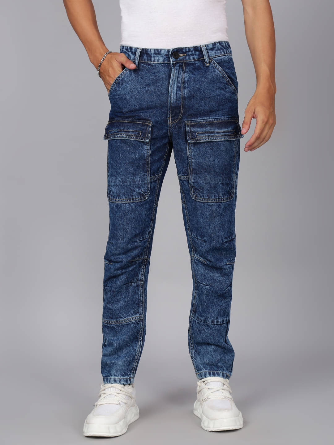 Bene Kleed Washed Men's Jeans - Blue ( Pack of 1 ) Bene Kleed Washed Men's Jeans - Blue ( Pack of 1 )
