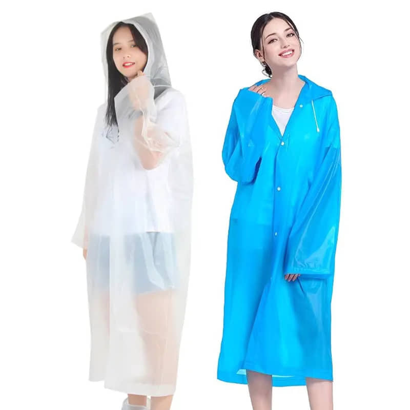 Benicia PVC Long Raincoat - Multicolor 5