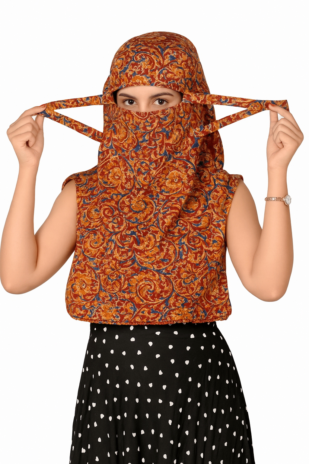 DEEPNAYRA - LIVING STYLE Maroon Cotton Blend Women's Scarf ( Pack of 1 ) - Dupattas & Shawls | Buy online on ZillyBuy
