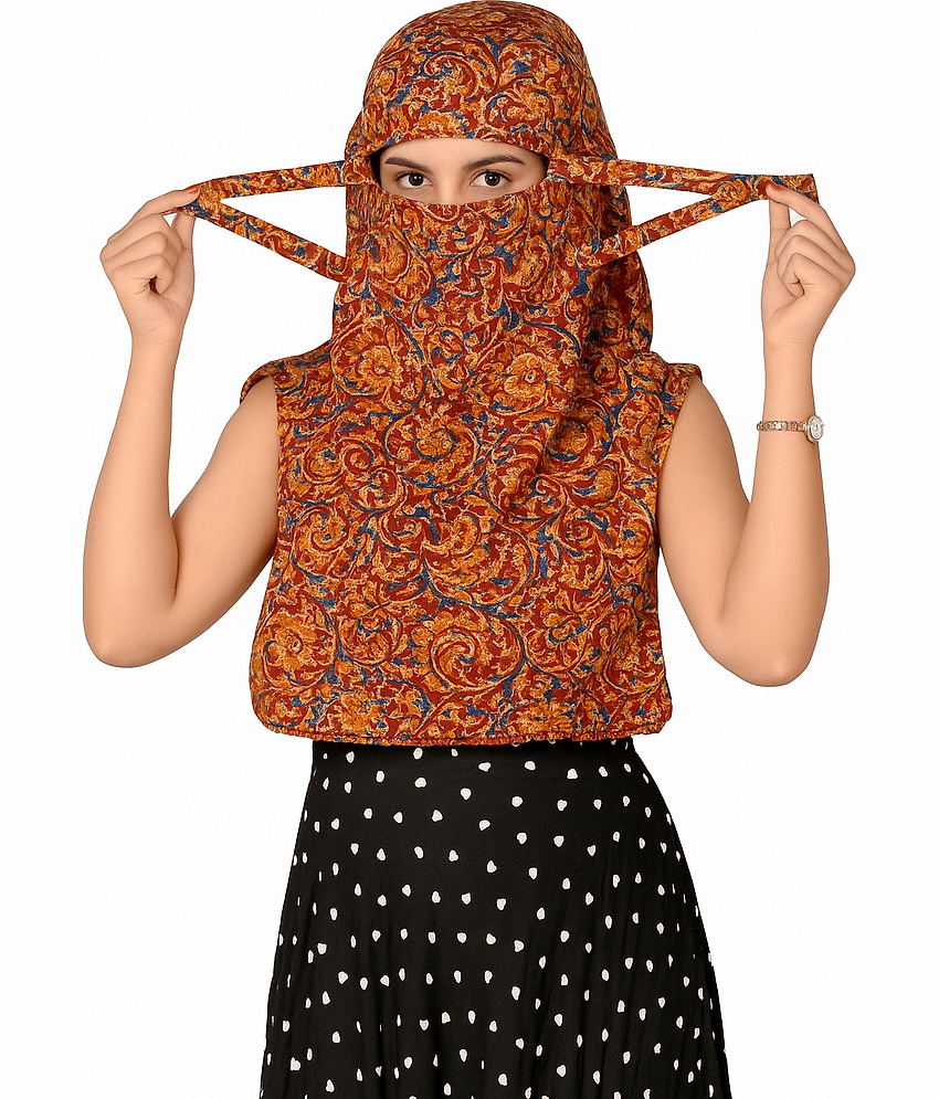 DEEPNAYRA - LIVING STYLE Maroon Cotton Blend Women's Scarf ( Pack of 1 ) - Dupattas & Shawls | Buy online on ZillyBuy