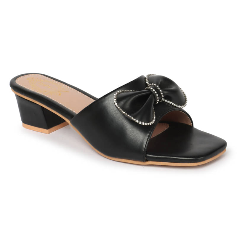     			DIPYO Black Women's Sandal Heels
