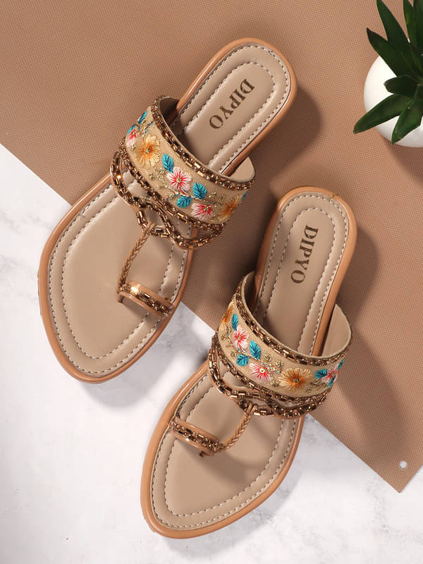     			DIPYO Peach Women's Slip On Heels