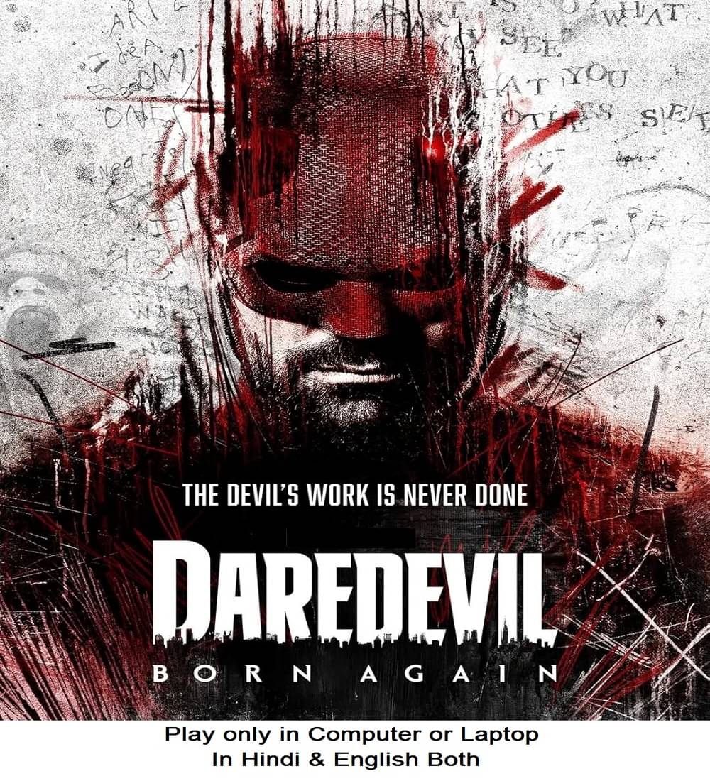     			Daredevil : Born Again Season 1 (Action Web Series 2025) Dual Audio Hindi & English both play only in Computer or Laptop HD Quality without Poster
