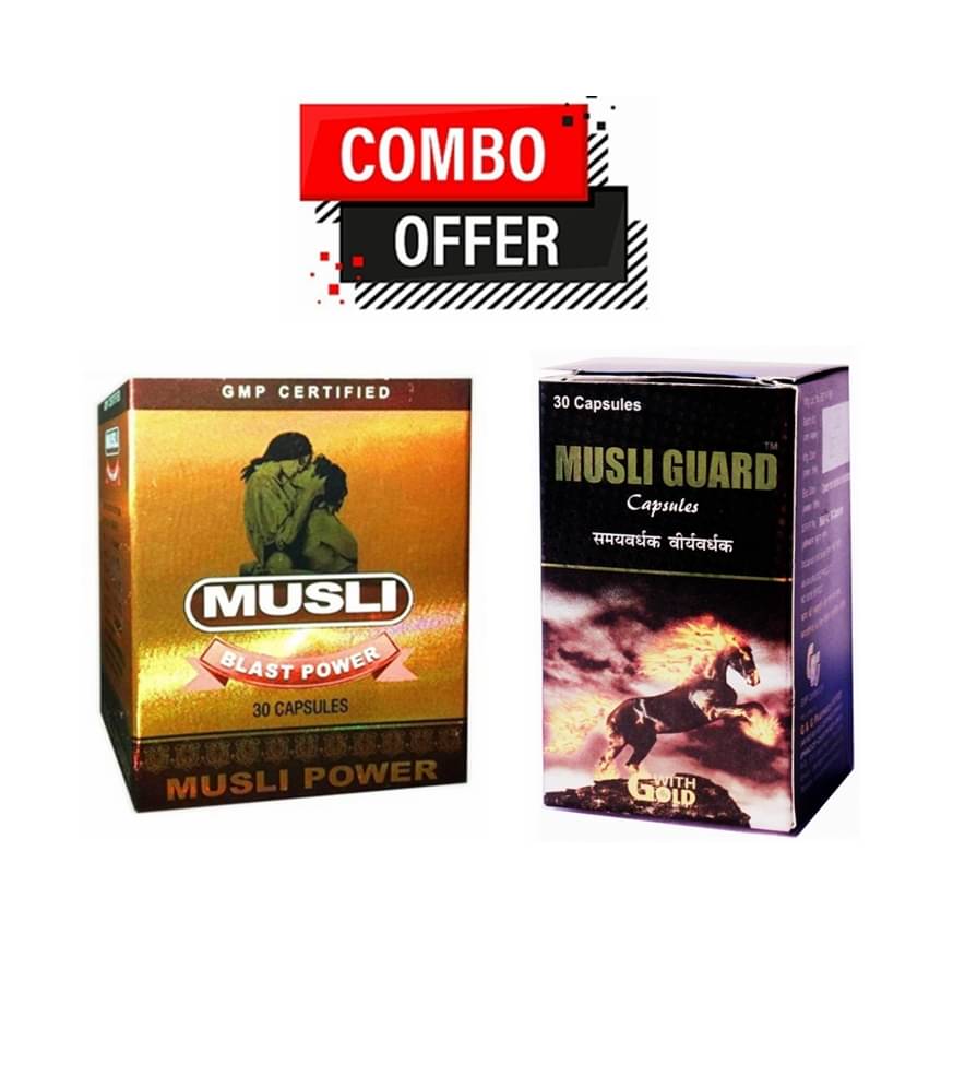 Dr. Chopra Musli Blast Power Capsule 30no.s & G & G Pharm@cy Musli Guard Capsule 30no.s Pack Of 1 Dr. Chopra Musli Blast Power Capsule 30no.s & G & G Pharm@cy Musli Guard Capsule 30no.s Pack Of 1