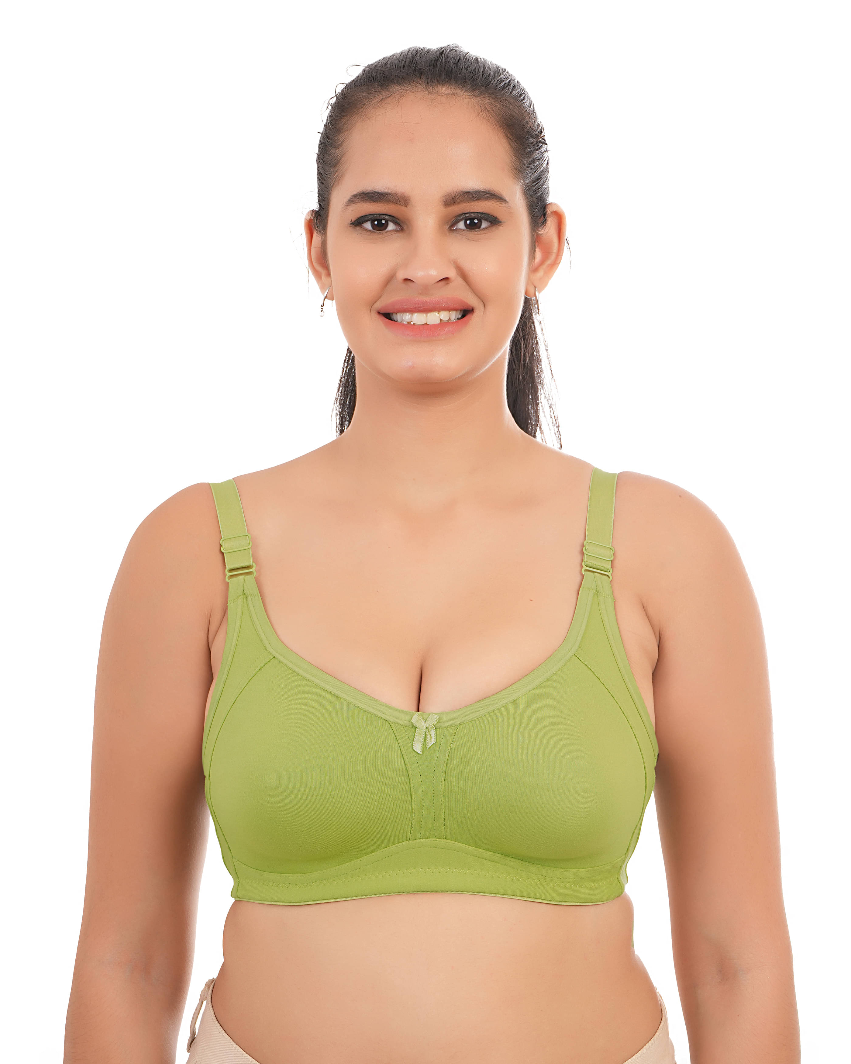 Elina Pack of 1 Cotton Lightly Padded Minimizer Bra For Women ( Lime Green ) Elina Pack of 1 Cotton Lightly Padded Minimizer Bra For Women ( Lime Green )
