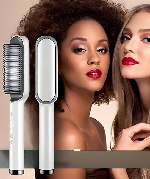     			FIVANIO Iron Built with Comb Multicolor Hair Straightener