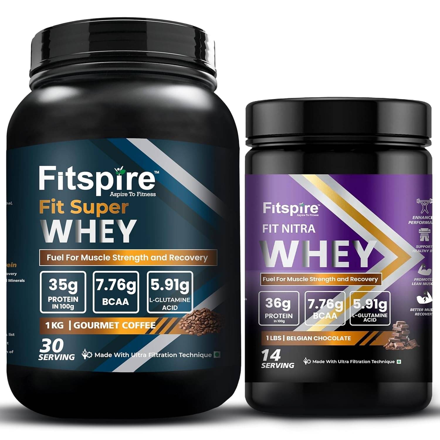 Fitspire Fit Super & Fit Nitra Whey Protein Combo 1.5 kg Powder Fitspire Fit Super & Fit Nitra Whey Protein Combo 1.5 kg Powder