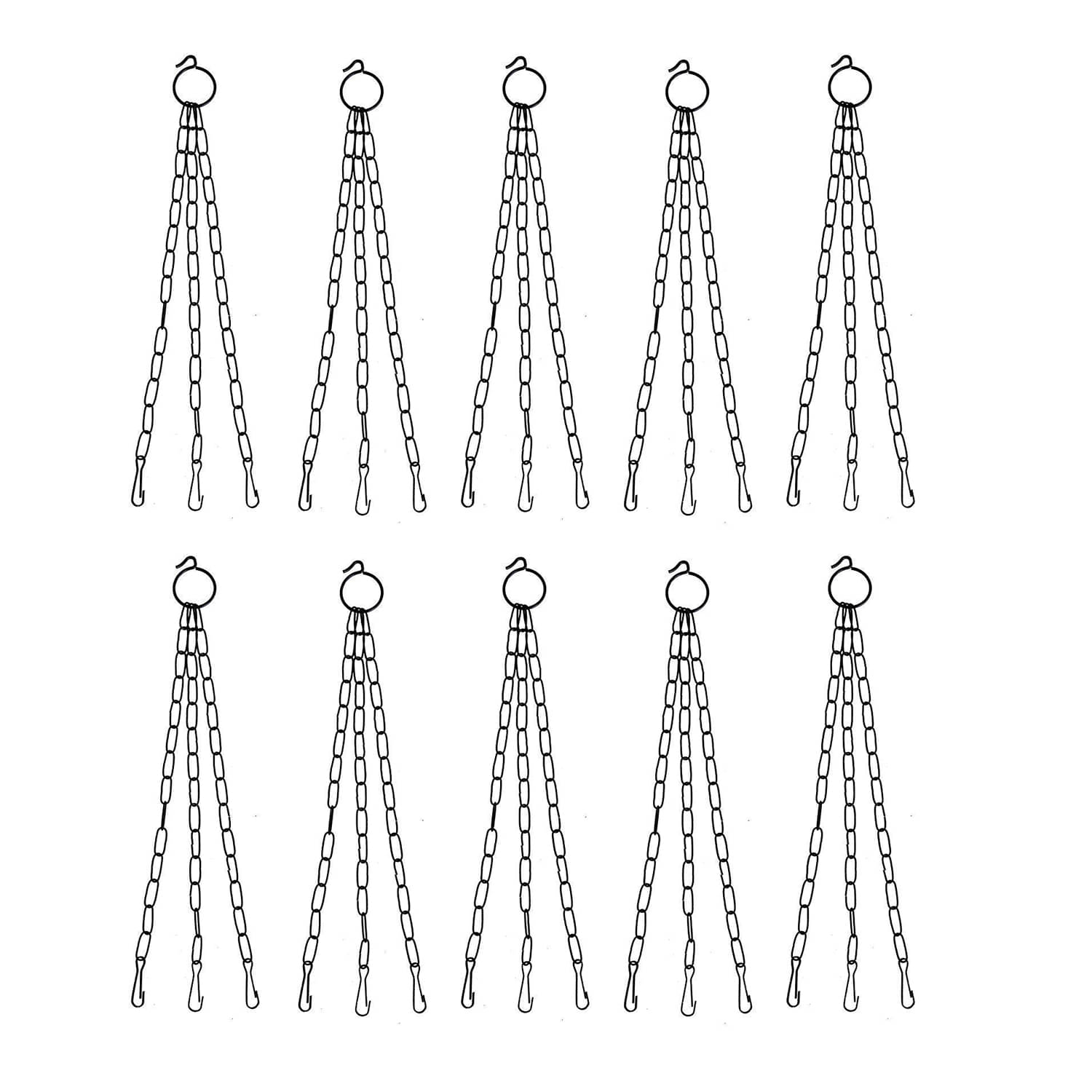 Gamlakart Replacement Hanging Chains 15 Inches for Hanging Garden Planters | Pack of 10 Gamlakart Replacement Hanging Chains 15 Inches for Hanging Garden Planters | Pack of 10