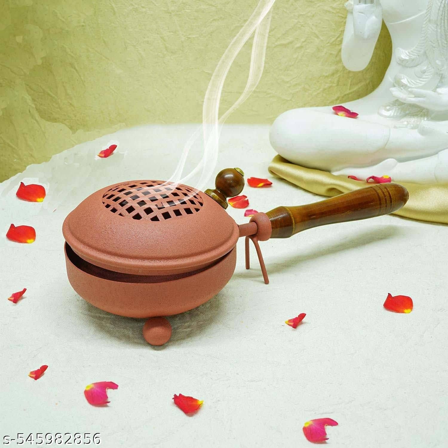 Heaven Decor Aromatic Burner,Dhoop Natural,Mogra,Rose,Tulsi 184 gm ( Pack of 1 )