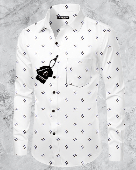 J K Enterprise Rayon Regular Fit Printed Full Sleeves Men's Casual Shirt - White ( Pack of 1 ) J K Enterprise Rayon Regular Fit Printed Full Sleeves Men's Casual Shirt - White ( Pack of 1 )