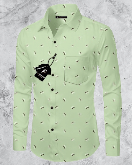 J K Enterprise Rayon Regular Fit Printed Full Sleeves Men's Casual Shirt - Mint Green ( Pack of 1 ) J K Enterprise Rayon Regular Fit Printed Full Sleeves Men's Casual Shirt - Mint Green ( Pack of 1 )