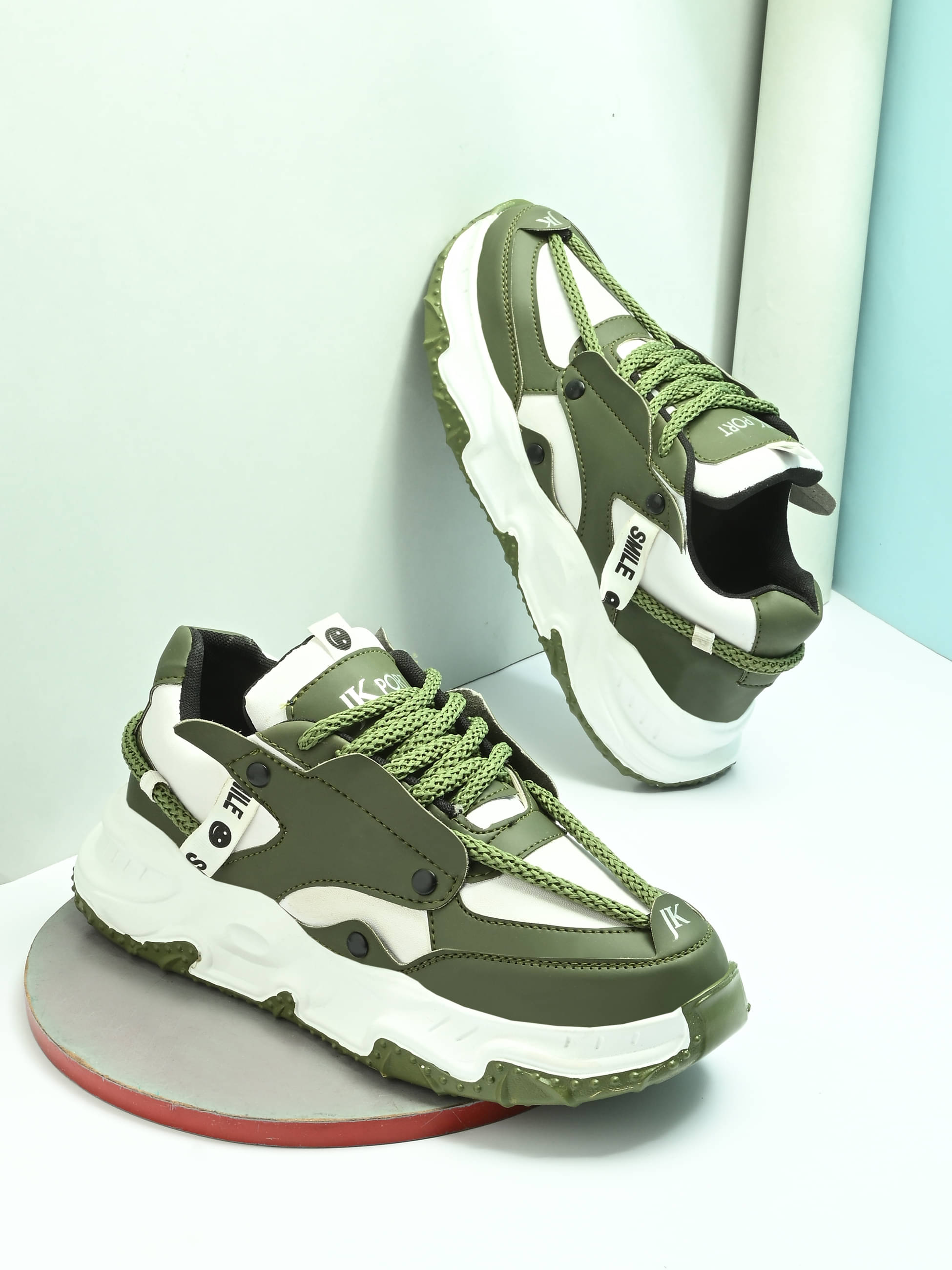 JK Port Causal shoes for men Green Men's Outdoor Shoes JK Port Causal shoes for men Green Men's Outdoor Shoes