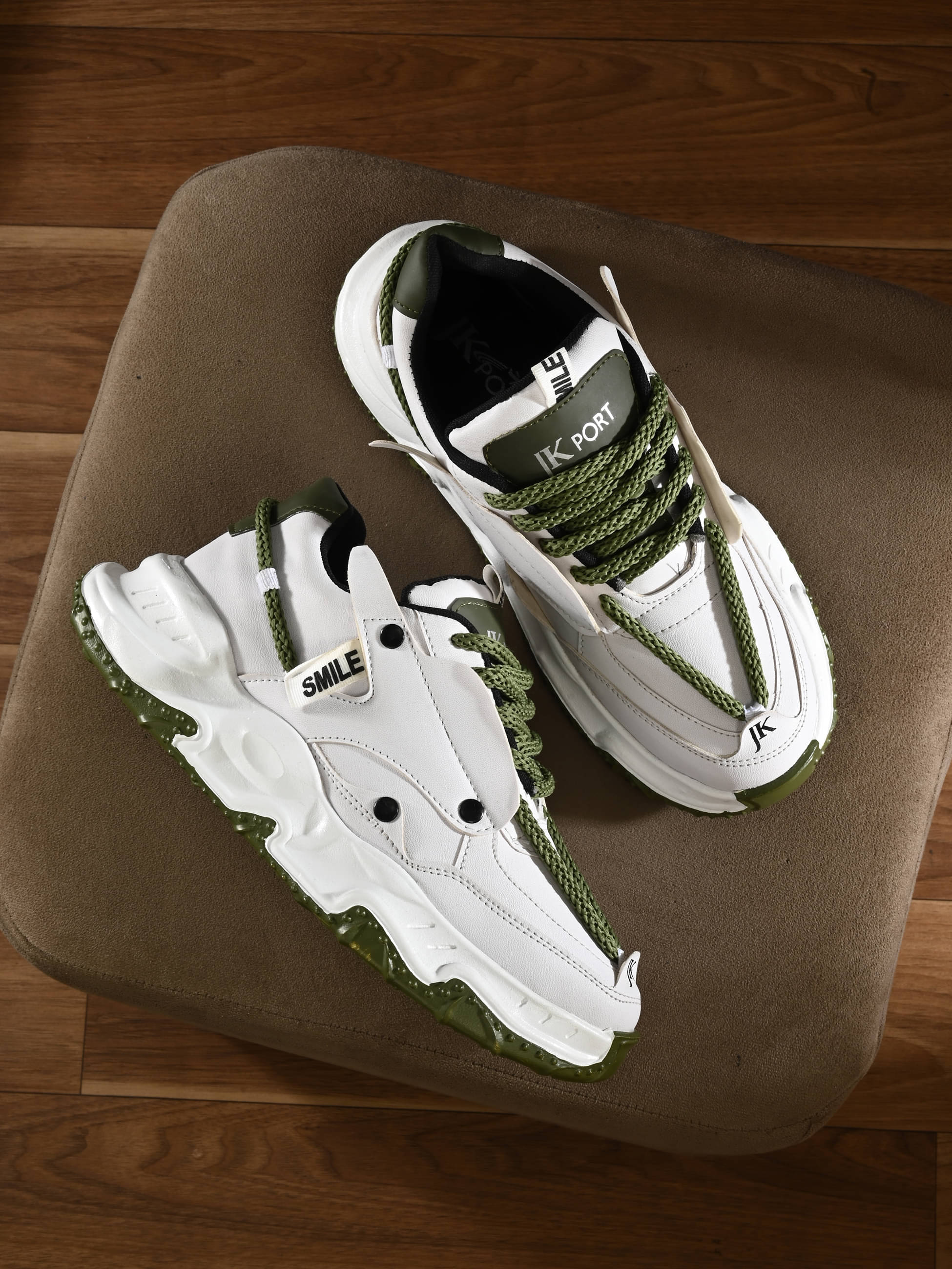     			JK Port Causal shoes for men White Men's Outdoor Shoes