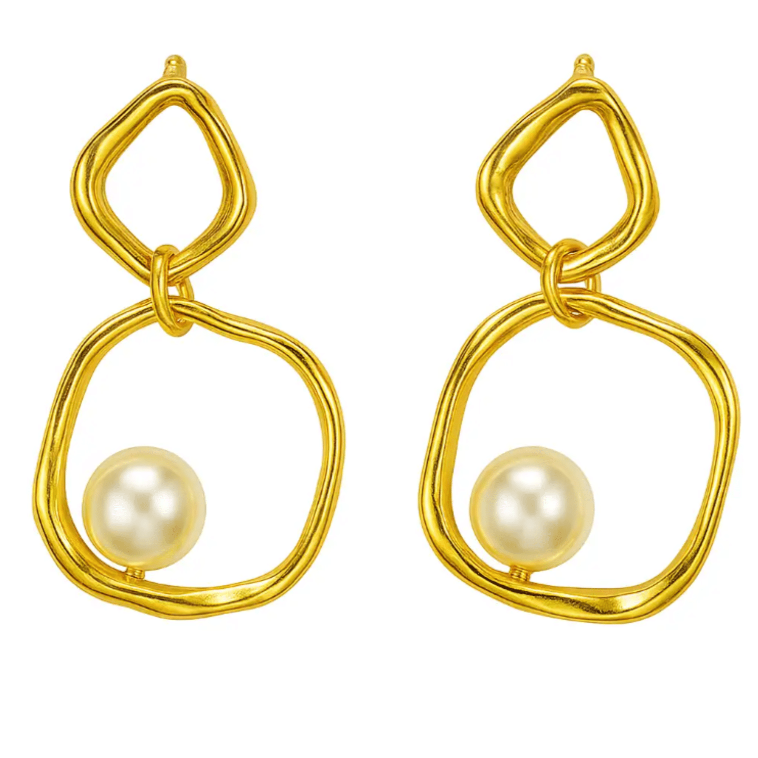     			Kailash Creation Global Gold Drop Earrings ( Pack of 1 )