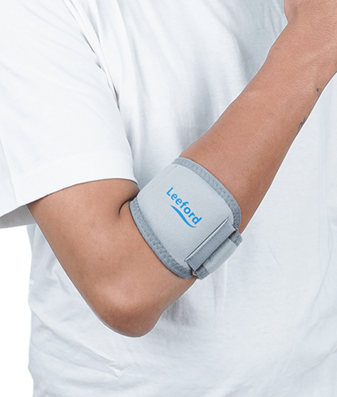 Leeford Tennis Elbow Support _ Unisex Elbow Strap for Pain Relief & Compression | Size XL Leeford Tennis Elbow Support _ Unisex Elbow Strap for Pain Relief & Compression | Size XL