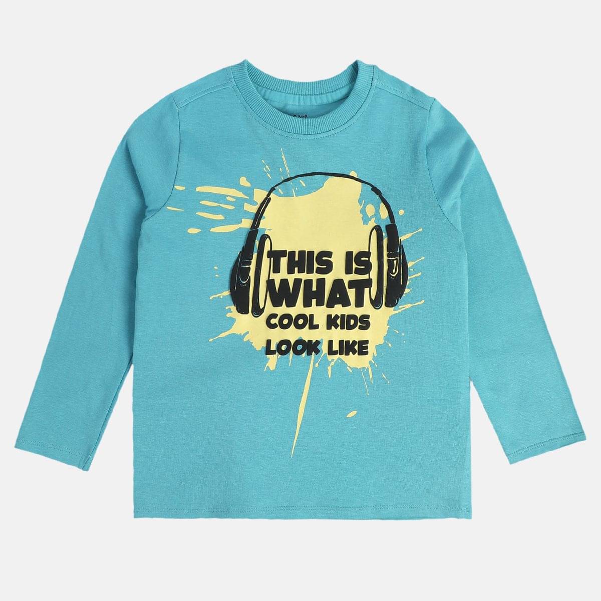     			MINI KLUB Pack of 1 Boys Cotton T-Shirt ( Blue )