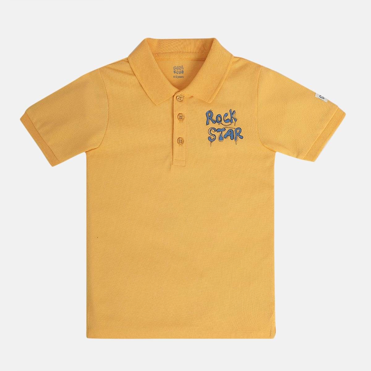     			MINI KLUB Pack of 1 Boys Cotton Polo T-Shirt ( Orange )