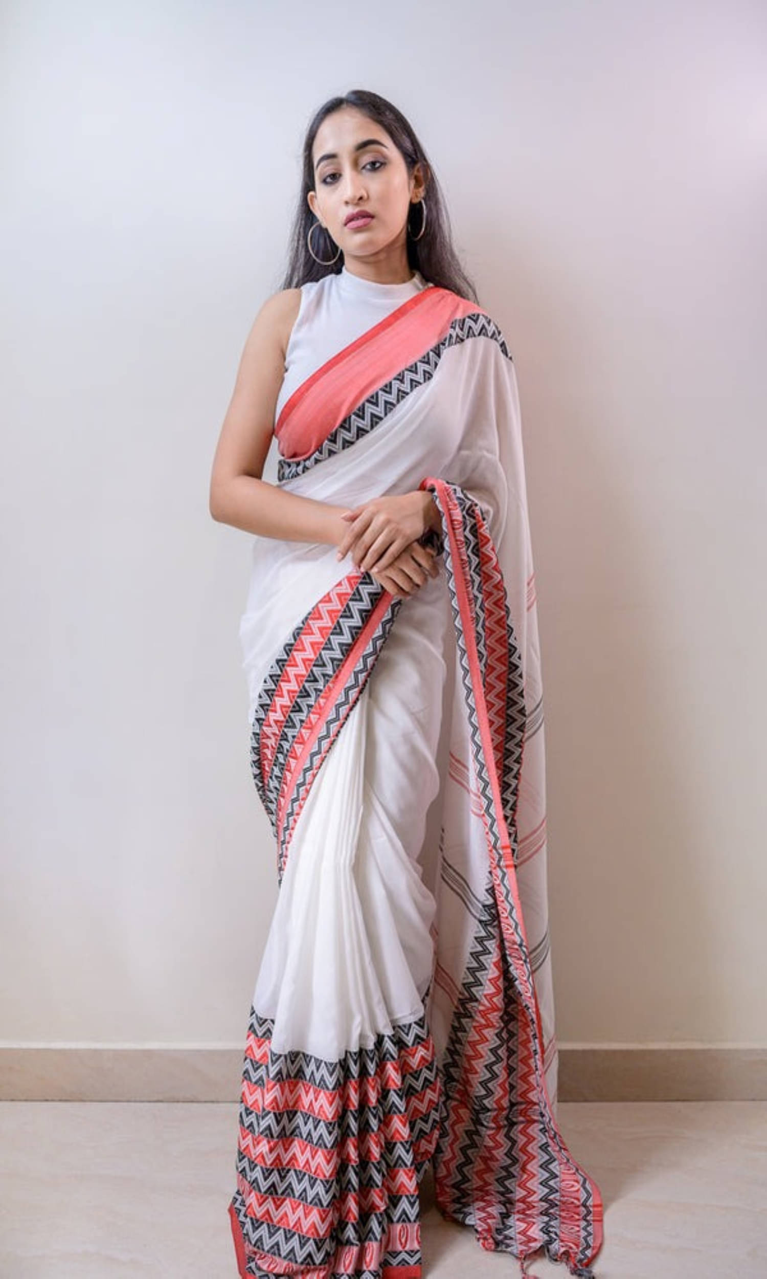 PIYARI FASHION Cotton Woven Tant Saree With Unstitched Blouse Piece ( Multicolor 2 )     			PIYARI FASHION Cotton Woven Tant Saree With Unstitched Blouse Piece ( Multicolor 2 )