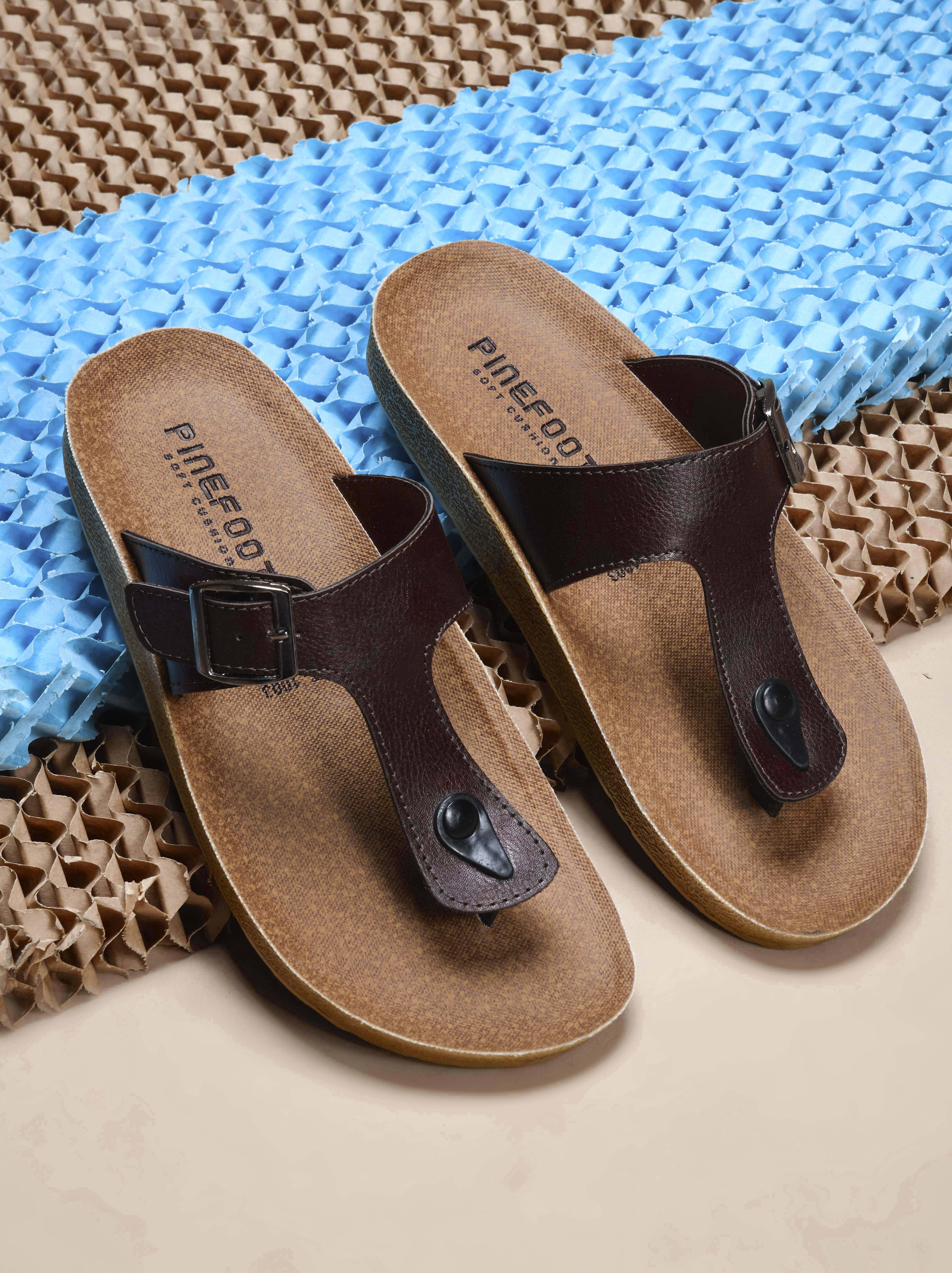 PUPINE Tan Men's Slide Flip Flop