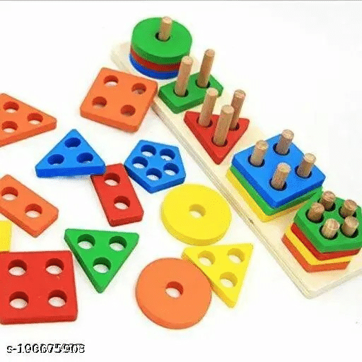 Plastic Stacking & Sorting Blocks Puzzle Toy for Kids – Colorful Educational Building Set for Toddlers (Multicolor) Plastic Stacking & Sorting Blocks Puzzle Toy for Kids – Colorful Educational Building Set for Toddlers (Multicolor)