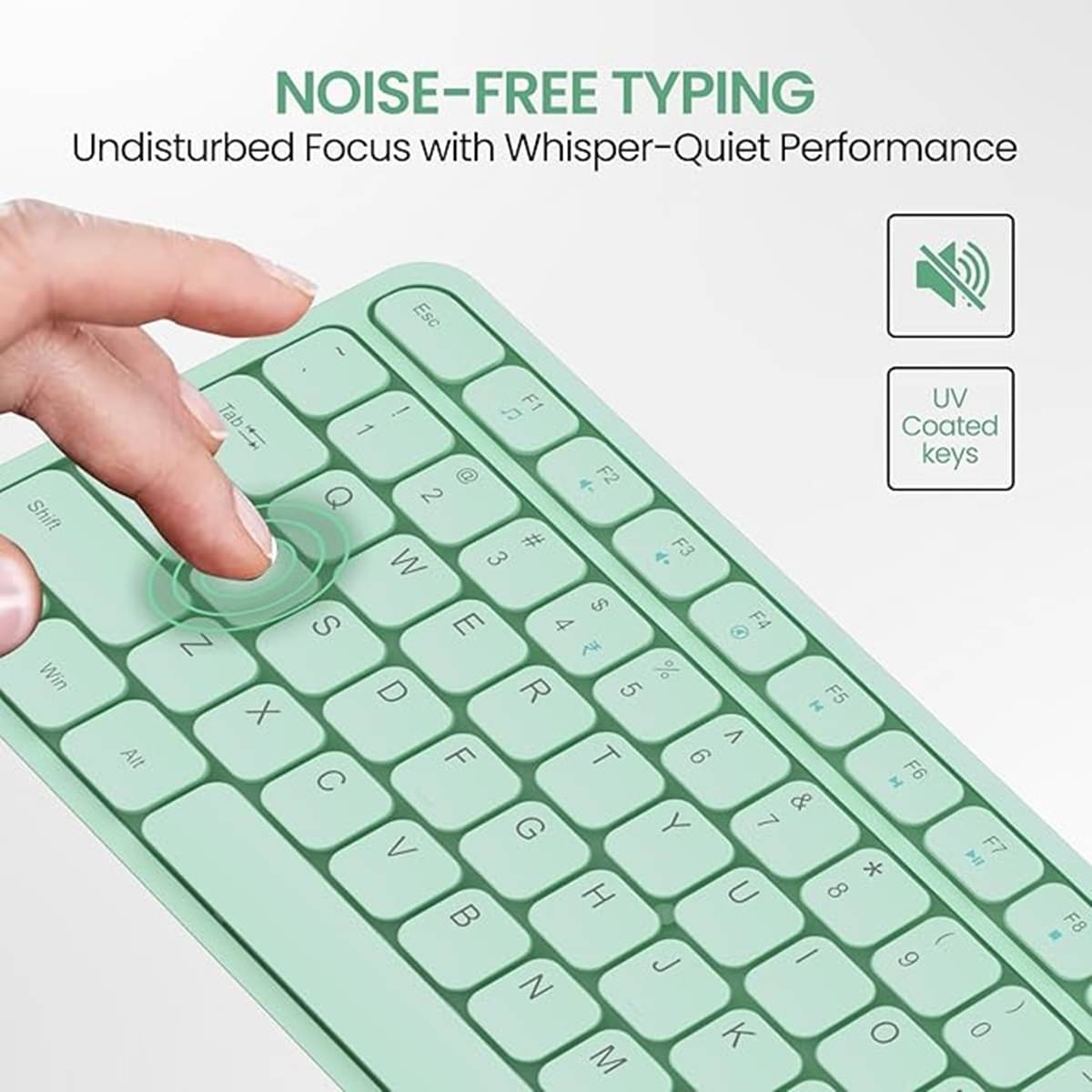     			Portronics Green USB Wired Desktop Keyboard