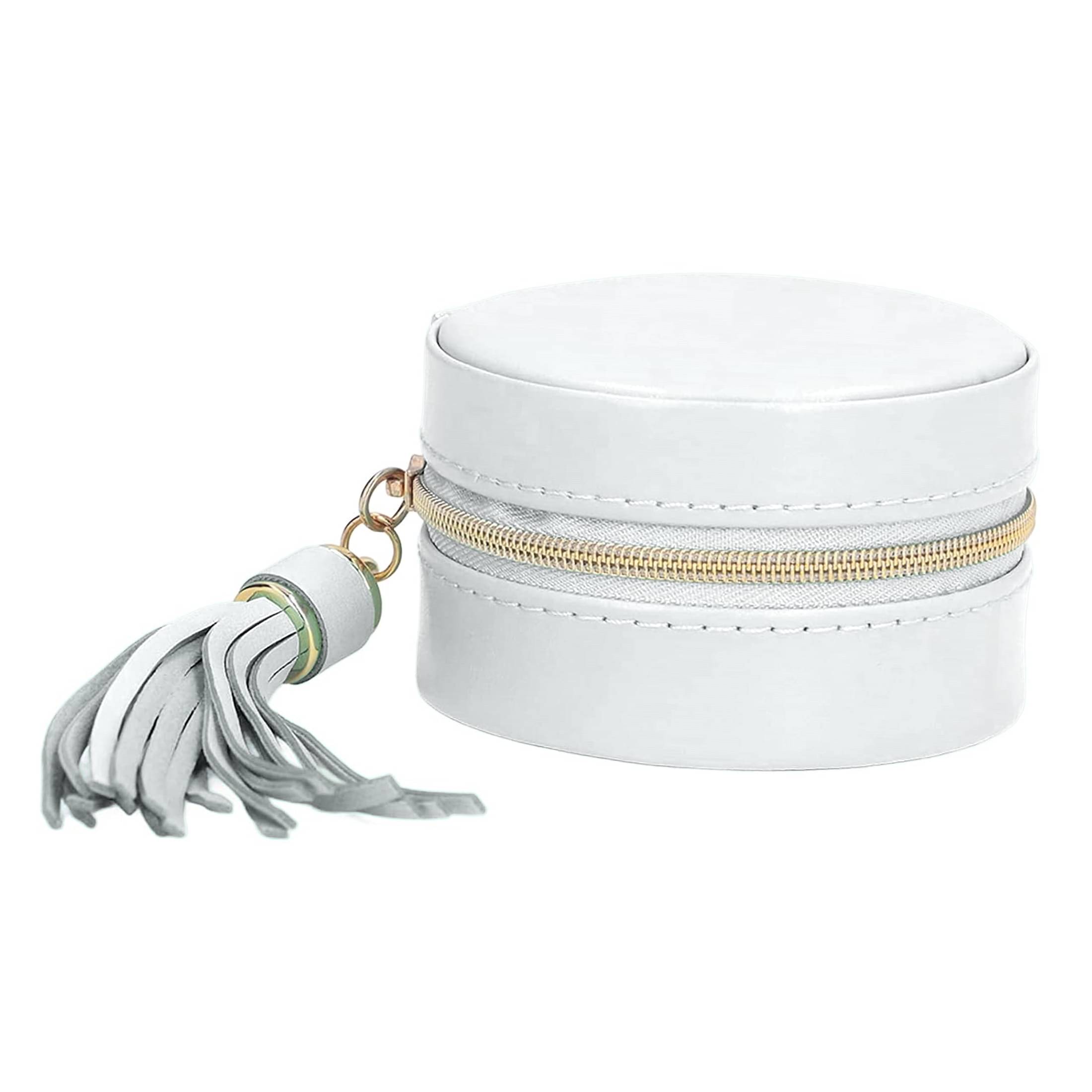     			Pu Leather Small Jewelry Box, Travel Portable Jewelry Case For Ring, Pendant, Earring, Necklace, Bracelet Organizer Storage Holder Boxes