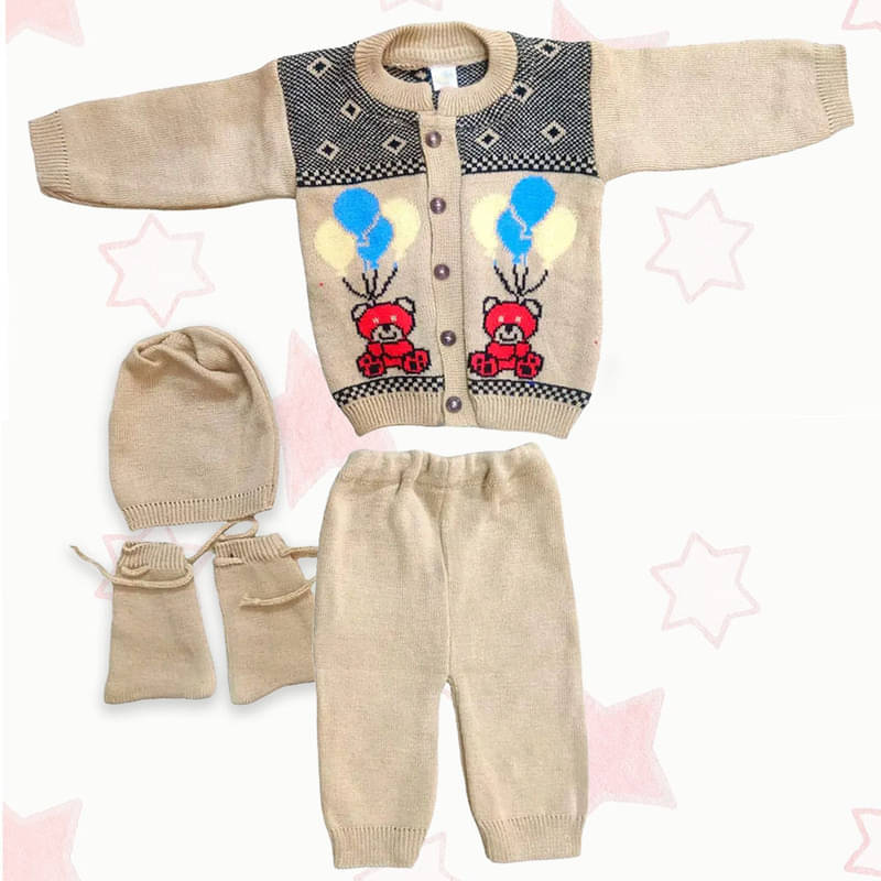     			Shakubhar Pack of 1 Unisex for Baby Woollen Sweater ( Beige )