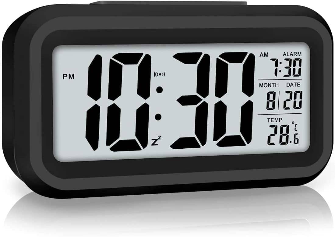     			TESMEZY Digital Alarm Clock - Pack of 1