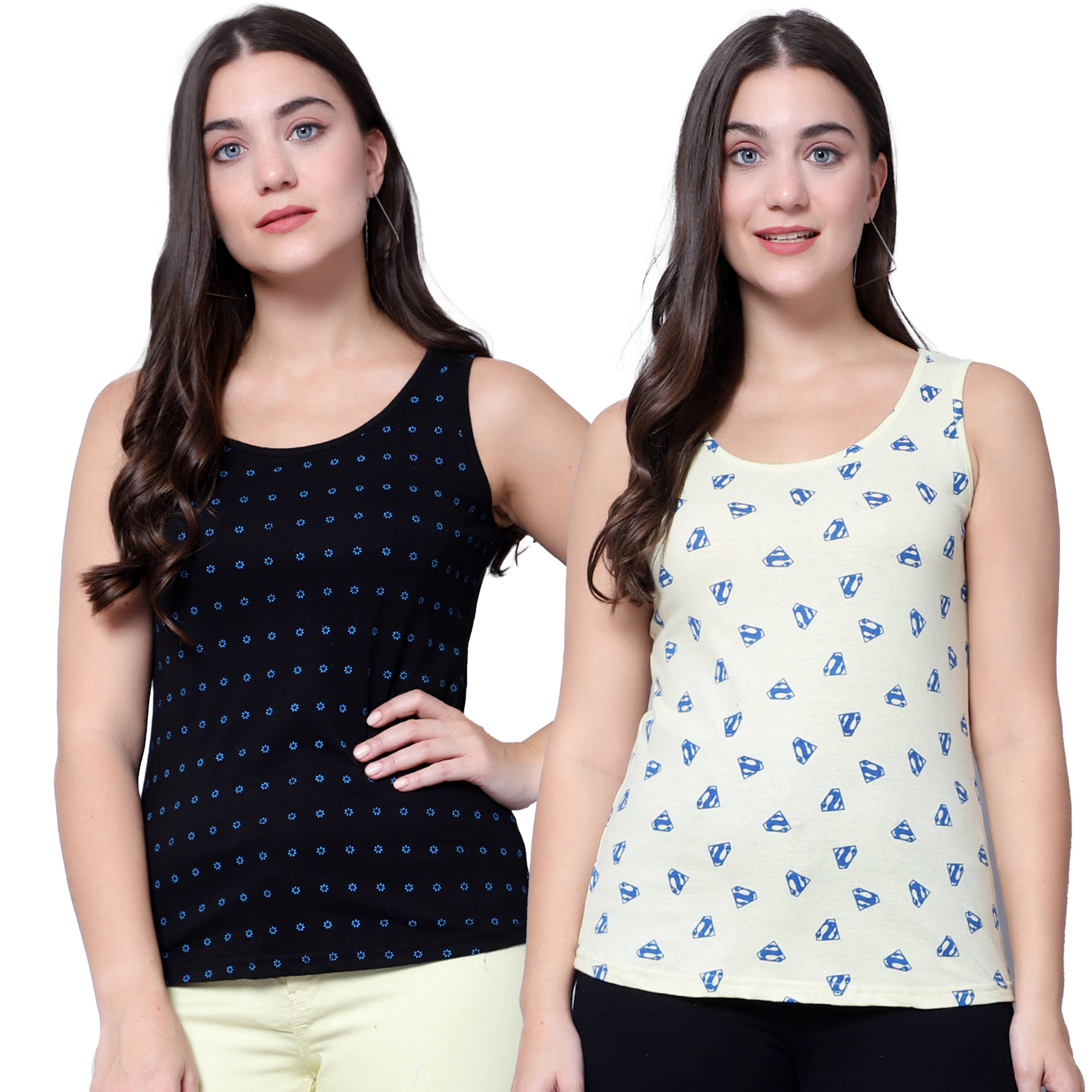 Volex Women's Cotton Tank Top ( Multicolor 1 )