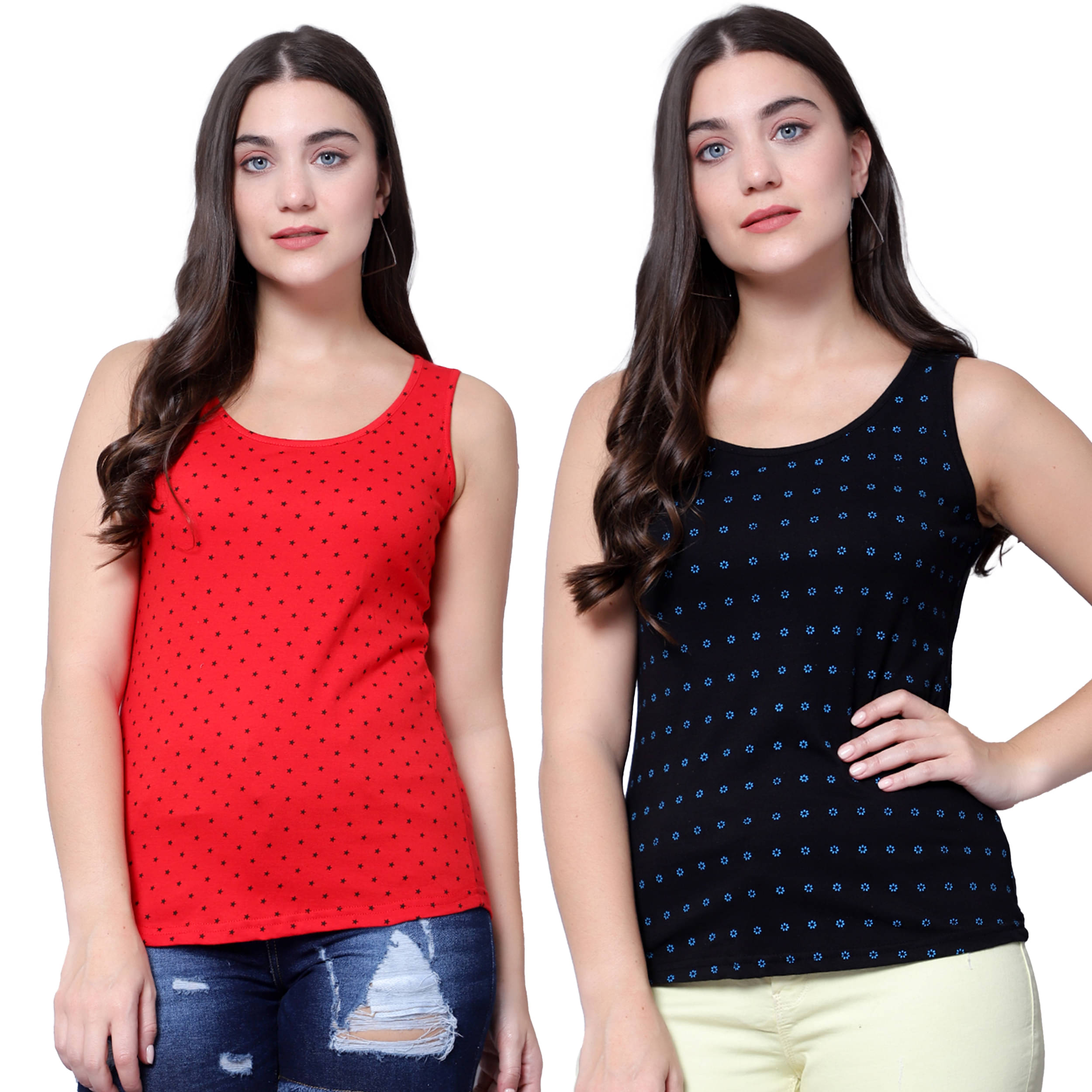     			Volex Women's Cotton Tank Top ( Multicolor 1 )