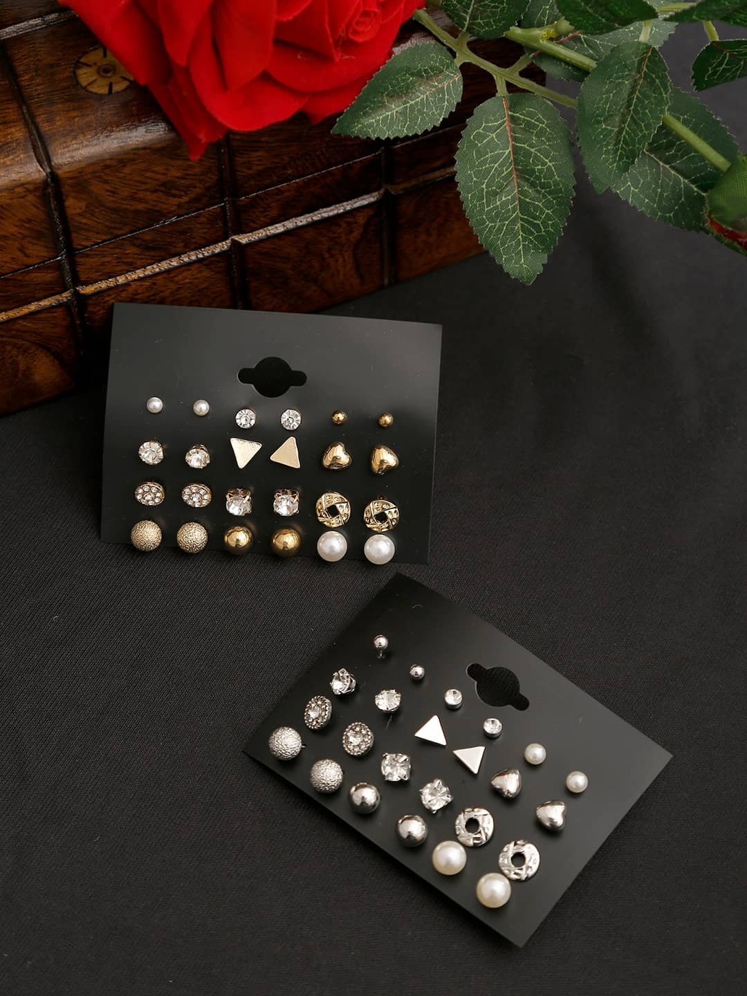YOUBELLA Multi Color Stud Earrings ( More Than 10 ) - Earrings | Buy online on ZillyBuy